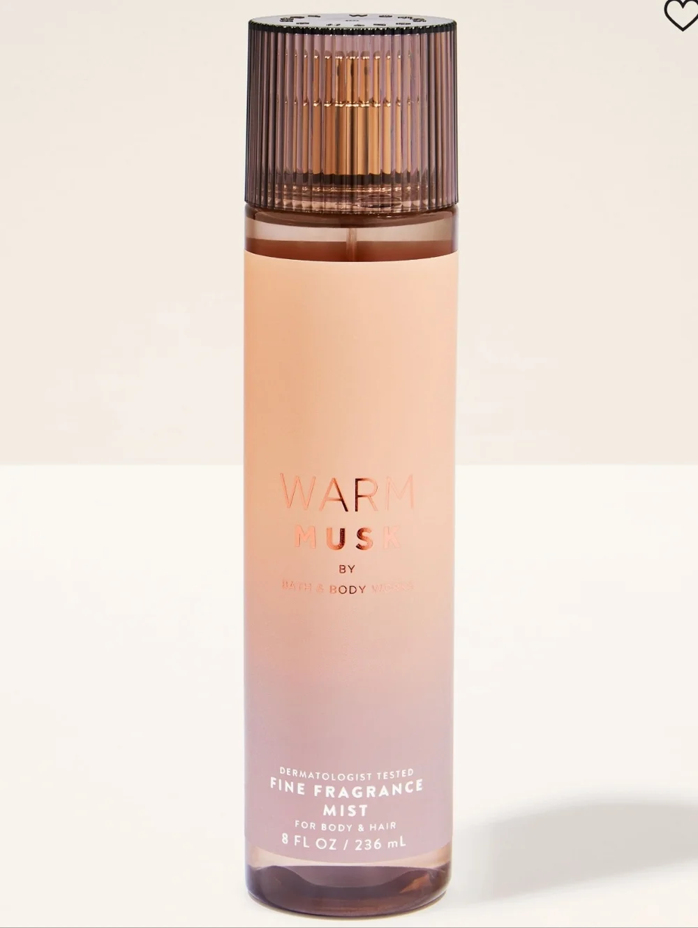 Bath Body Works Warm Musk Fine Fragrance Mist 8oz NEW RARE